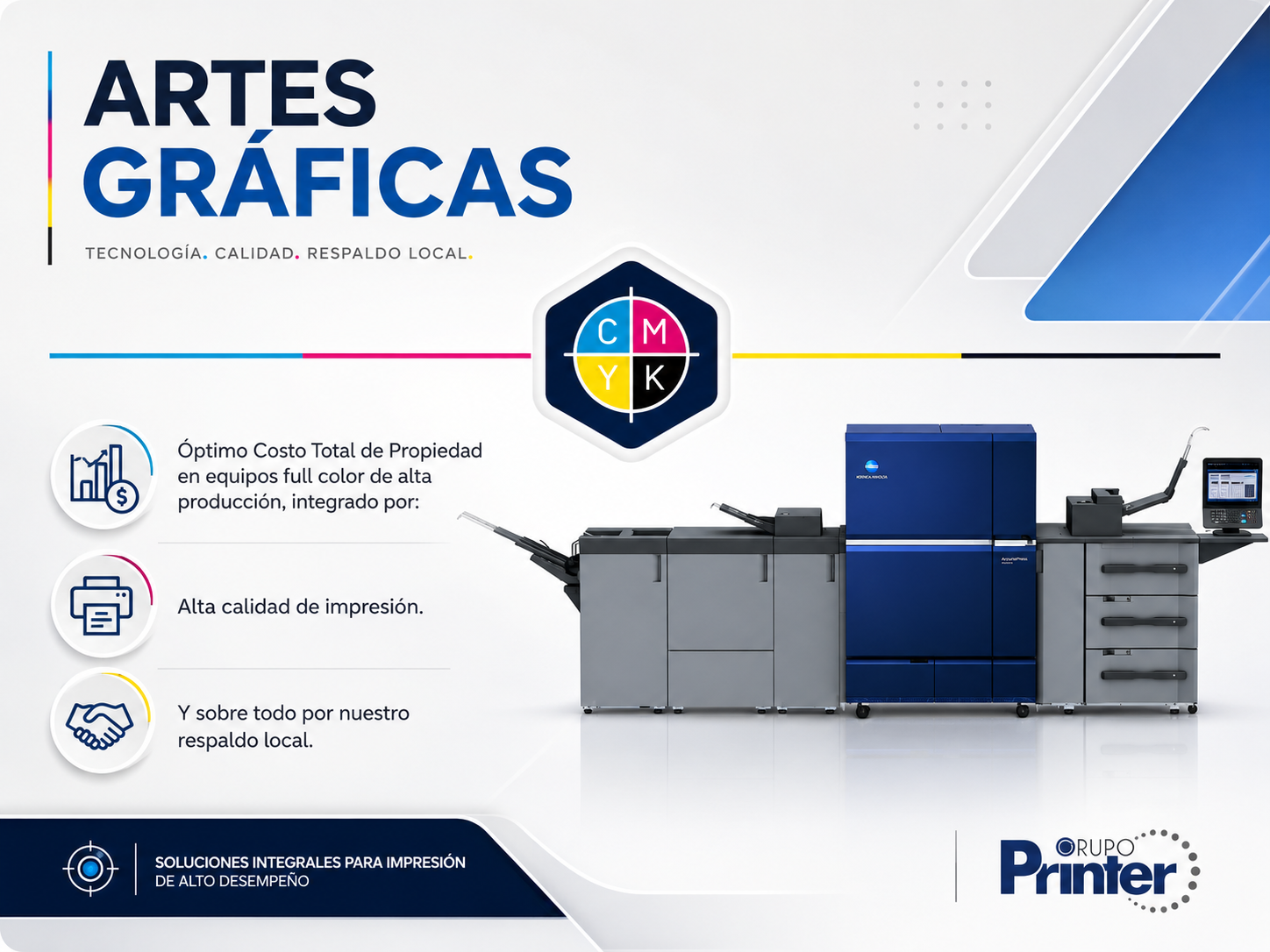 Konica Minolta Artes Gráficas — Impresión de Alto Desempeño